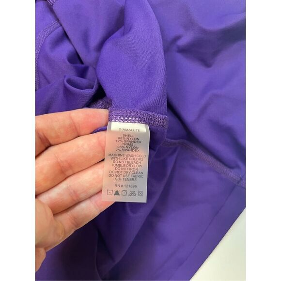 Title Nine Diamalete BuiltIn Bra Sleeveless Front Zip Athletic Dress Size Medium - Picture 3 of 9